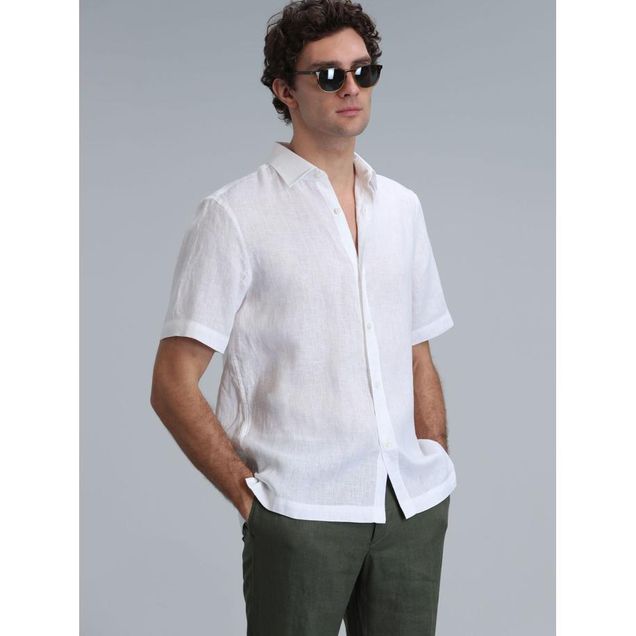 Lufian Lufian Overhemd Bert wit -