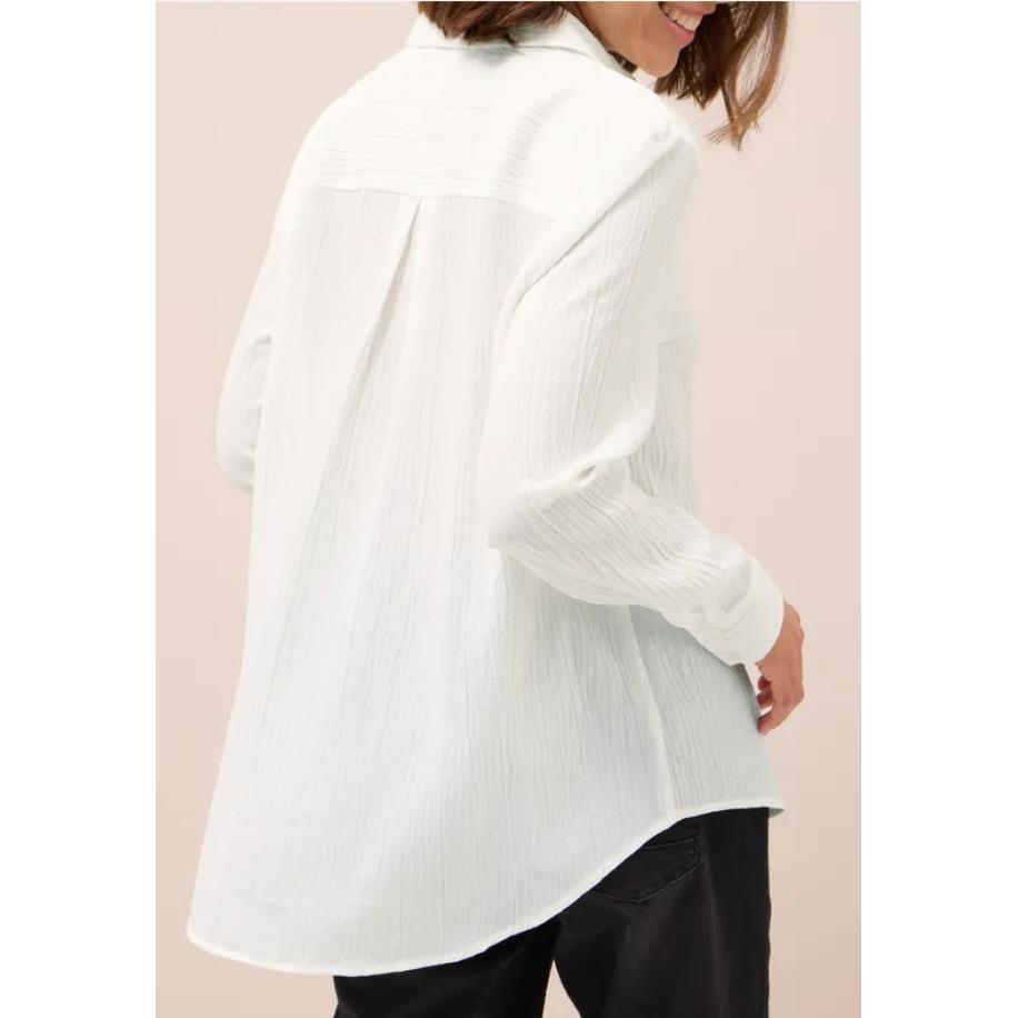 CECIL Overhemdblouse met structuur Wit