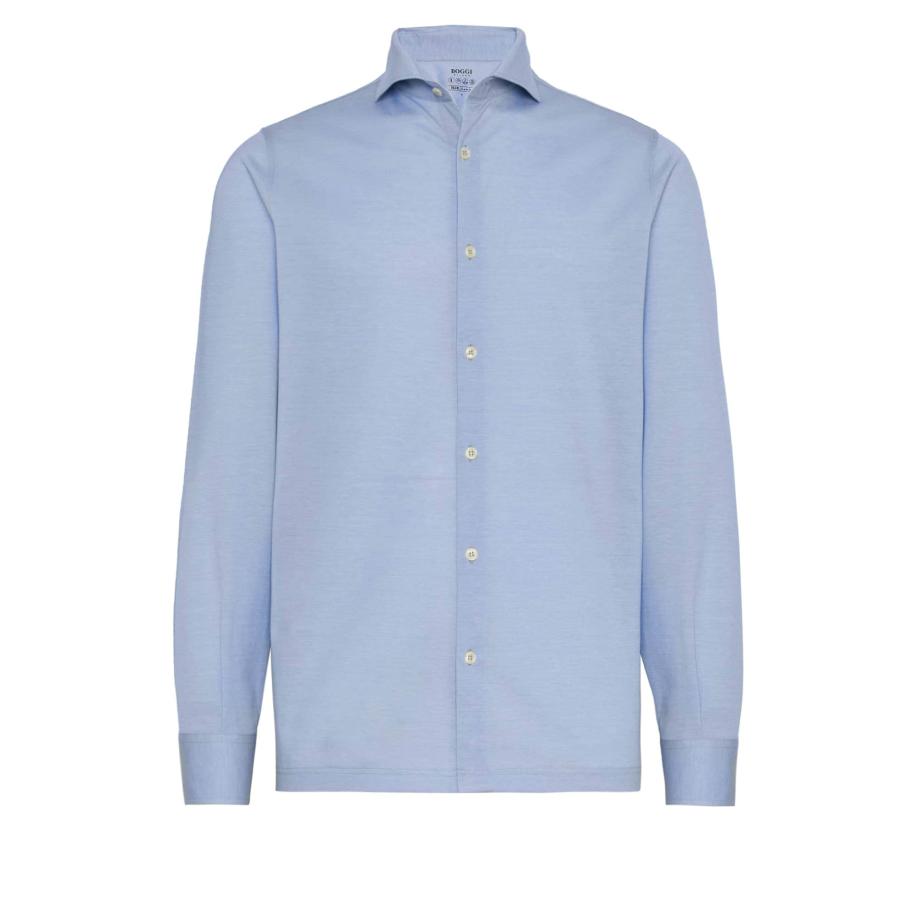 Boggi Milano Overhemd lichtblauw Blauw