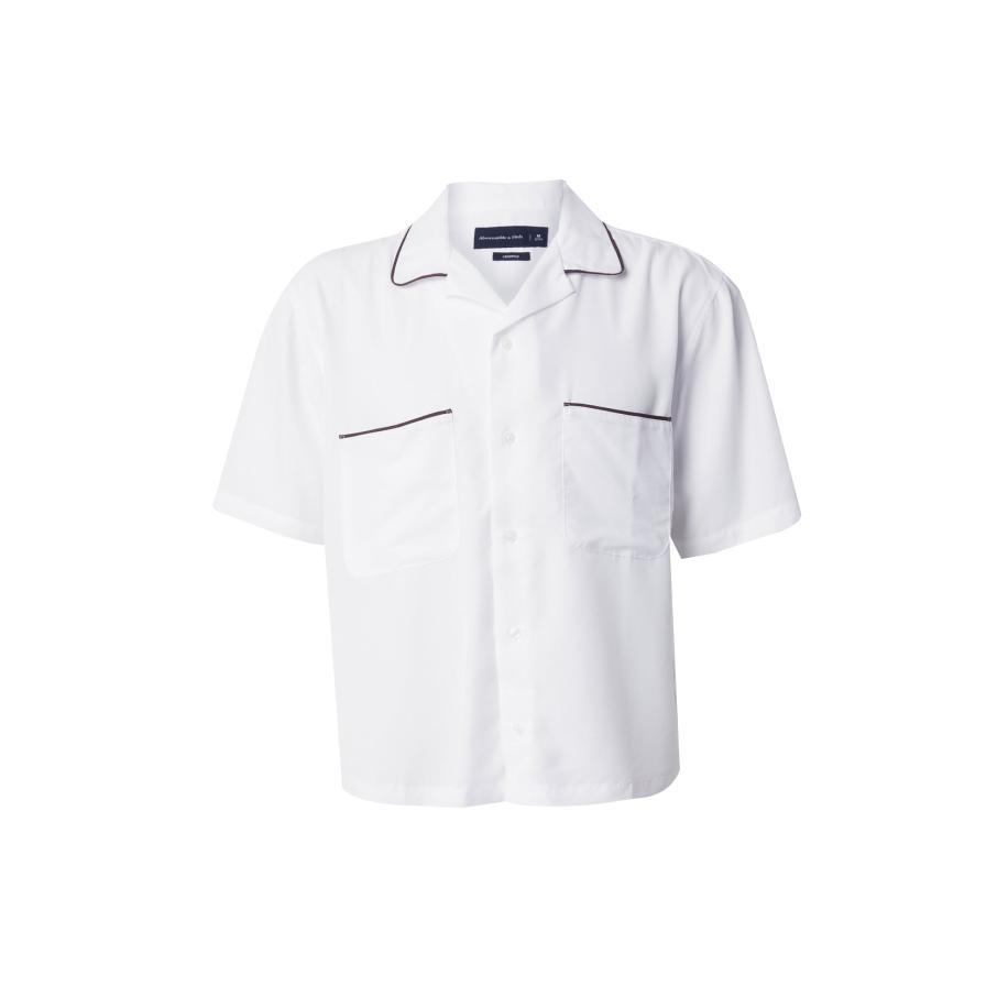 Abercrombie & Fitch Abercrombie & Fitch Overhemd donkerbruin / wit -