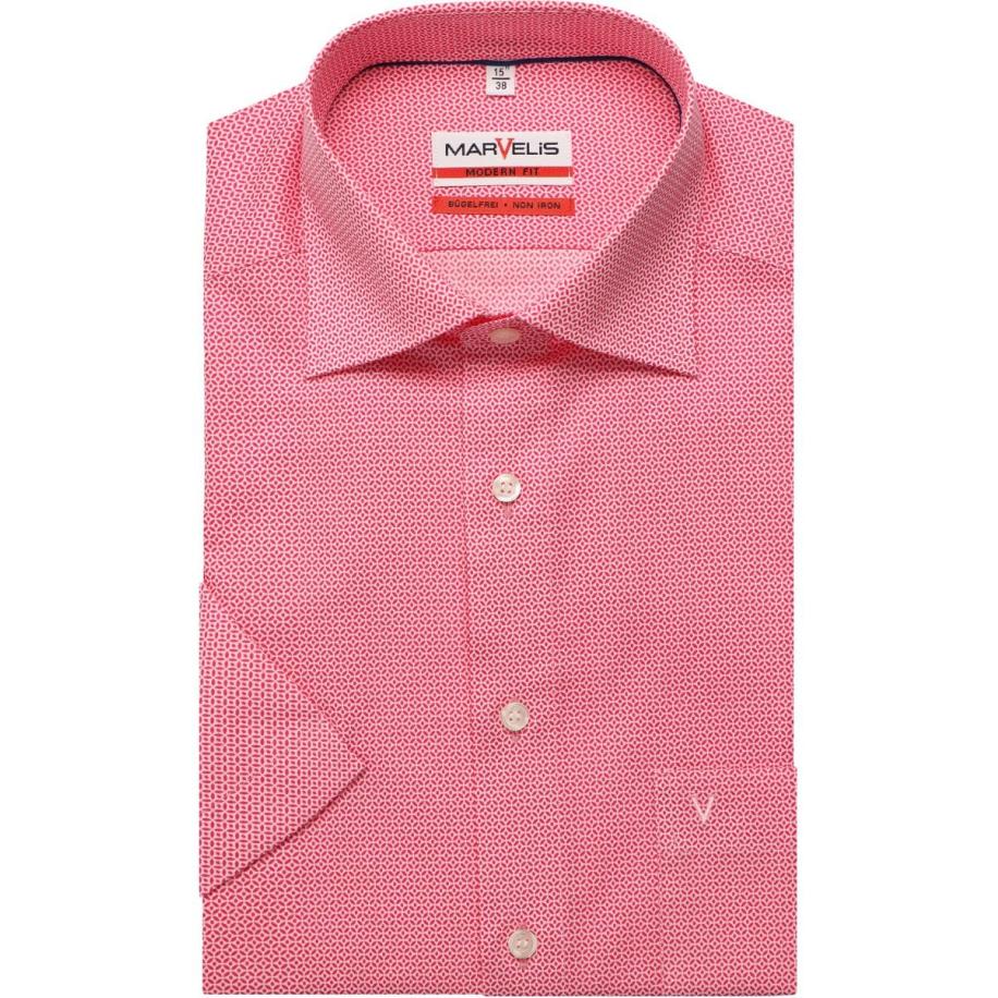Marvelis Overhemd Korte mouw roze Roze