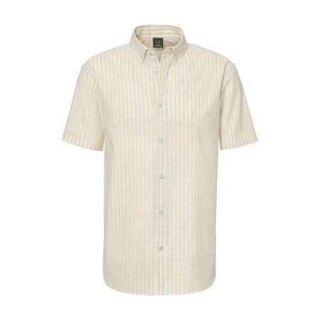 JOHN DEVIN JOHN DEVIN Overhemd beige / wit