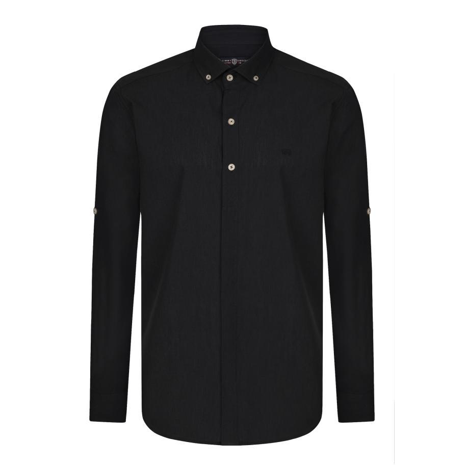 Jimmy Sanders Jimmy Sanders Overhemd zwart -