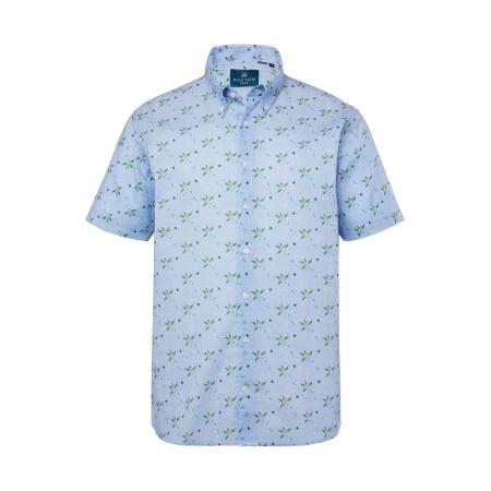 Boston Park Boston Park Overhemd navy / hemelsblauw / donkergroen