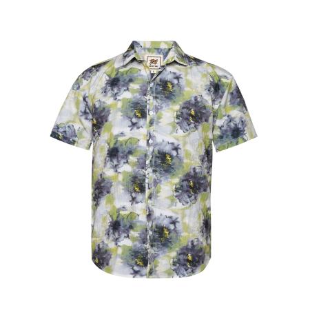 Campus Sutra Campus Sutra Overhemd ecru / geel / donkergrijs / lichtgroen