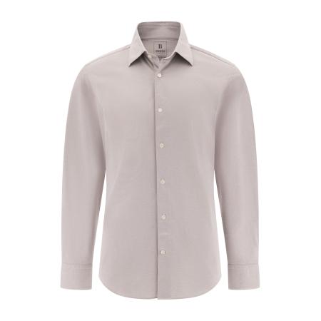 Boggi Milano Boggi Milano Overhemd taupe / offwhite