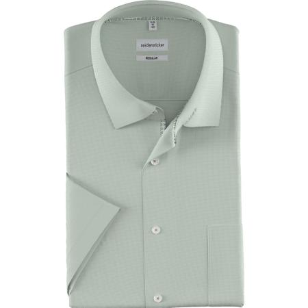 Seidensticker Overhemd Korte mouw groen