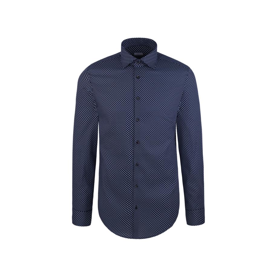 SEIDENSTICKER Zakelijk overhemd Schwarze Rose lichtblauw / donkerblauw Blauw