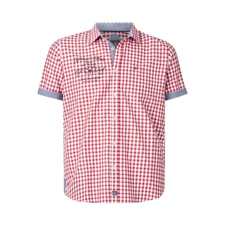 Jan Vanderstorm Overhemd Korte mouw rood