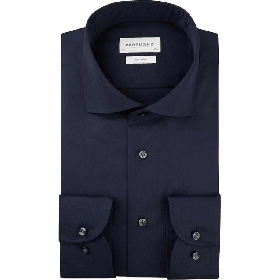 Profuomo Shirt Slim Fit Navy Multicolor