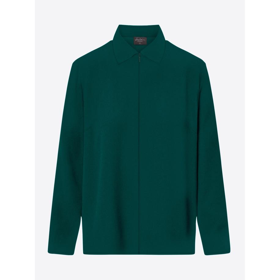 Jascha Stockholm Jascha Stockholm Blouse Saskia donkergroen -