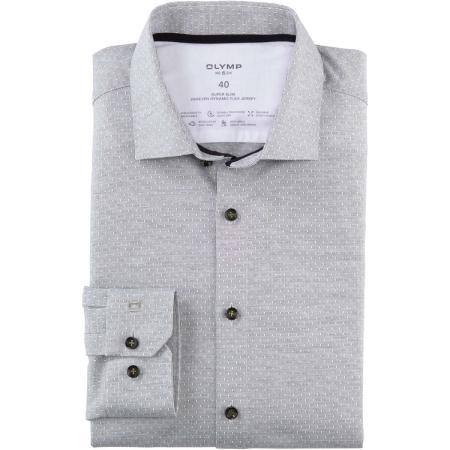 OLYMP No. Six 24/Seven Jersey shirt olijf, Motief