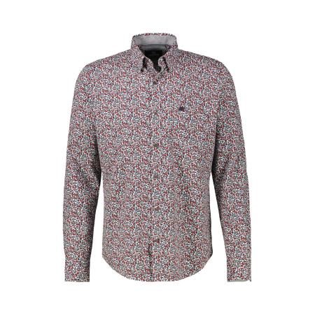 Lerros LERROS Overhemd navy / lichtblauw / rood / wit