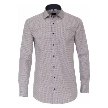 Venti Overhemd blauw, Bedrukt