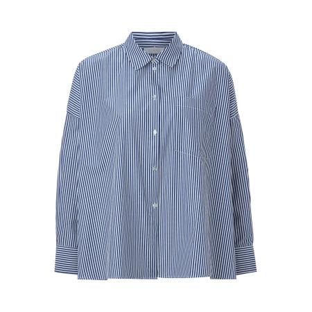 Rich & Royal Rich & Royal Blouse donkerblauw / wit