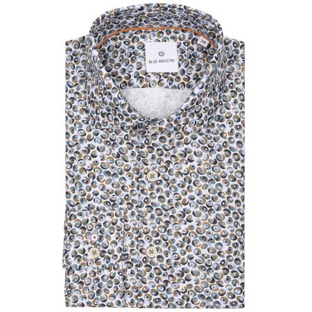 Blue Industry Overhemd Print Groen