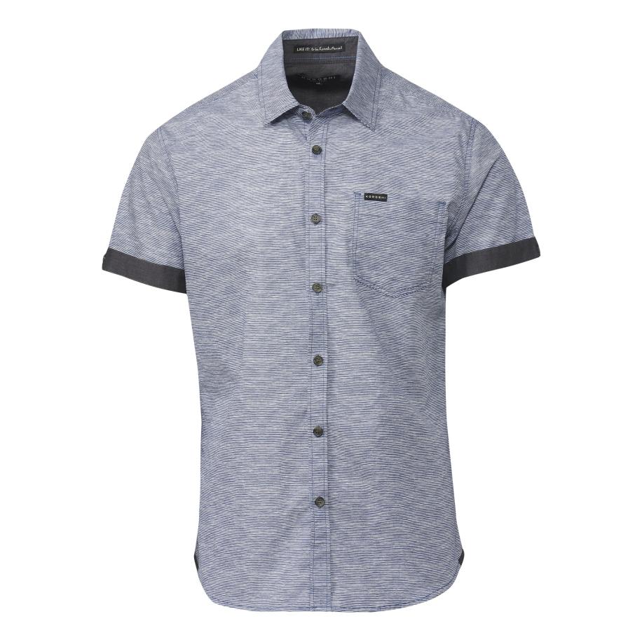 KOROSHI KOROSHI Overhemd marine / wit -