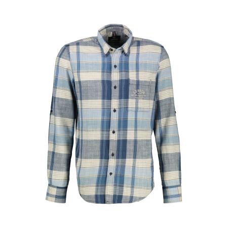 Lerros LERROS Overhemd blauw / lichtblauw / wolwit