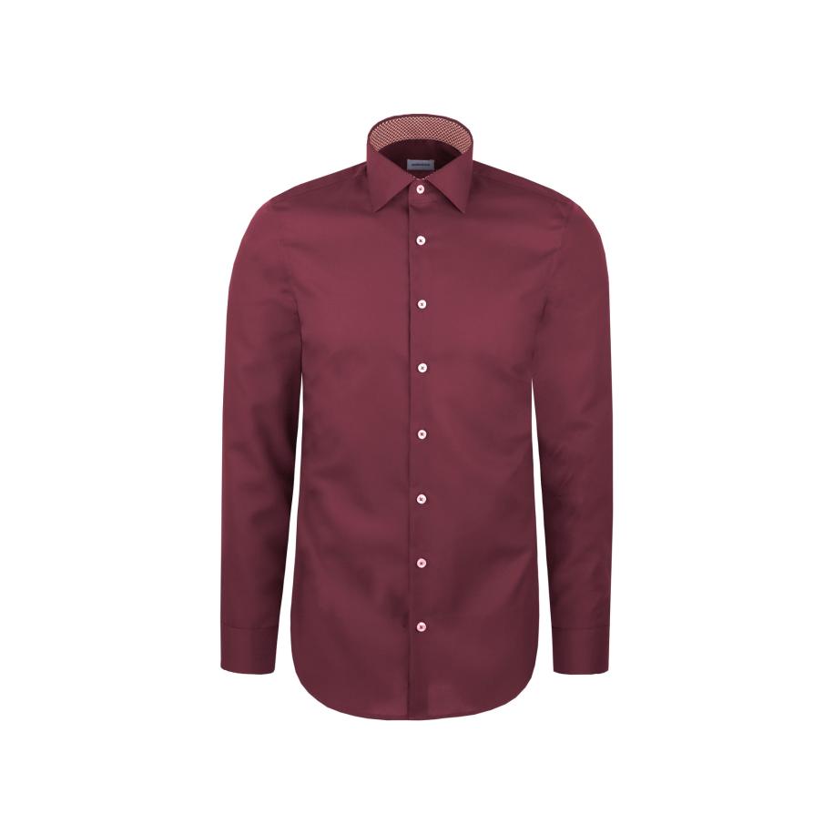 SEIDENSTICKER Zakelijk overhemd Schwarze Rose wijnrood Rood