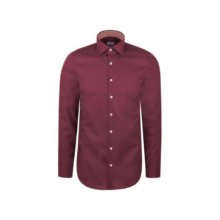 SEIDENSTICKER Zakelijk overhemd Schwarze Rose wijnrood