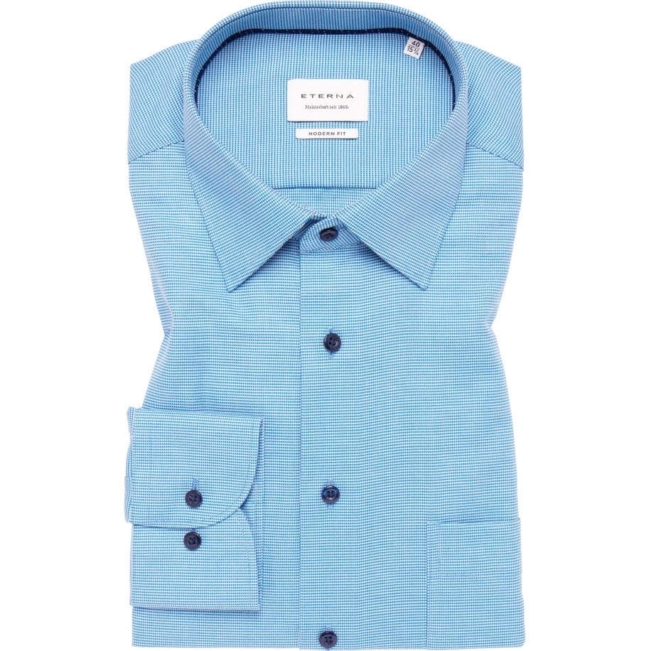 ETERNA Overhemd, Gestructureerd Multicolor