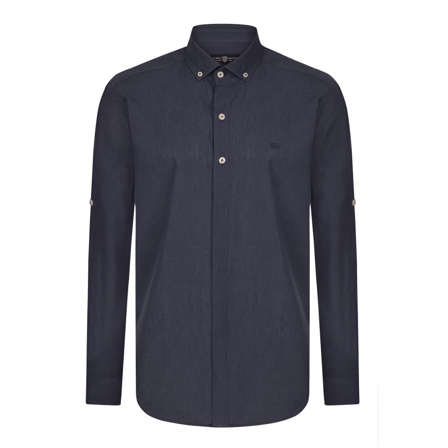 Jimmy Sanders Jimmy Sanders Overhemd navy -