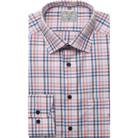 Marvelis Overhemd zalm, Ruit