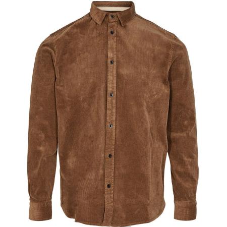 Anerkjendt Overhemd Leif Corduroy Bruin