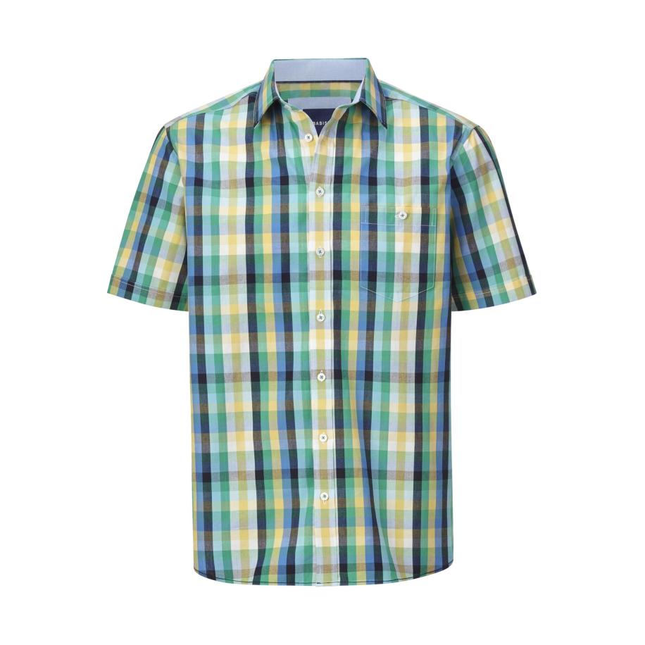 BABISTA Overhemd Korte mouw donkerblauw Blauw