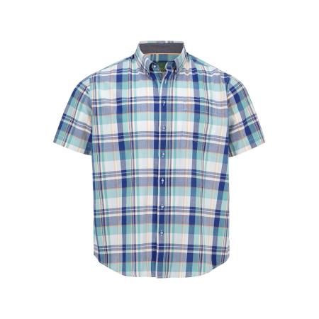 Charles Colby Overhemd Korte mouw blauw