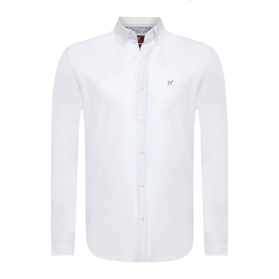 Williot Williot Overhemd lichtblauw / wit -