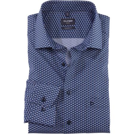 OLYMP Luxor Overhemd ML6 (vanaf 68 CM) marine/wit