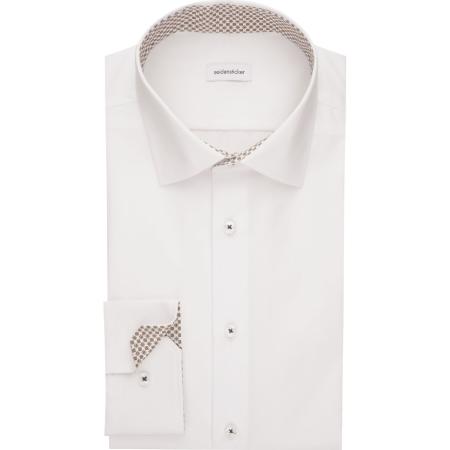 Seidensticker Overhemd wit, Effen