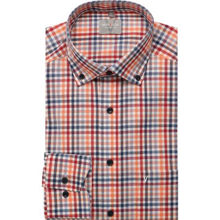 Marvelis Overhemd rood, Ruit