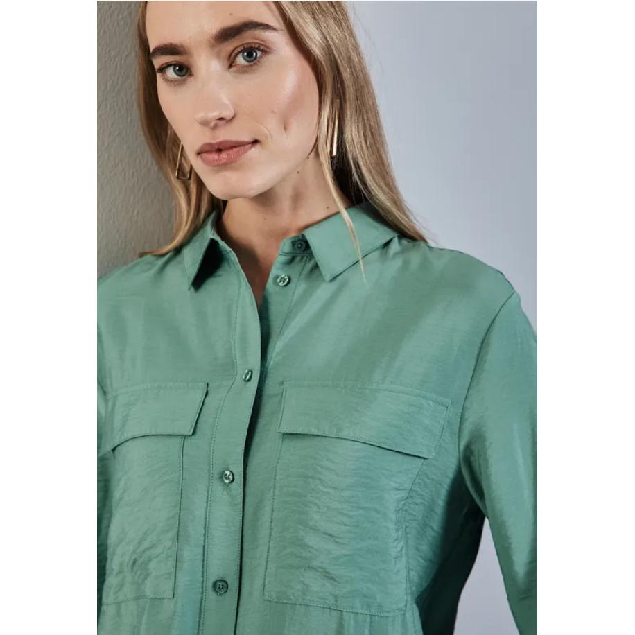 Street One Relaxte blouse Groen