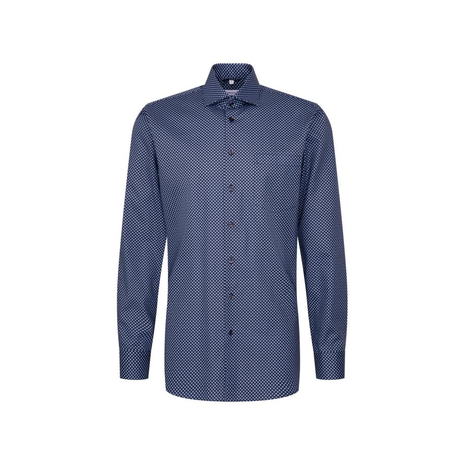 SEIDENSTICKER Zakelijk overhemd lichtblauw / donkerblauw Blauw