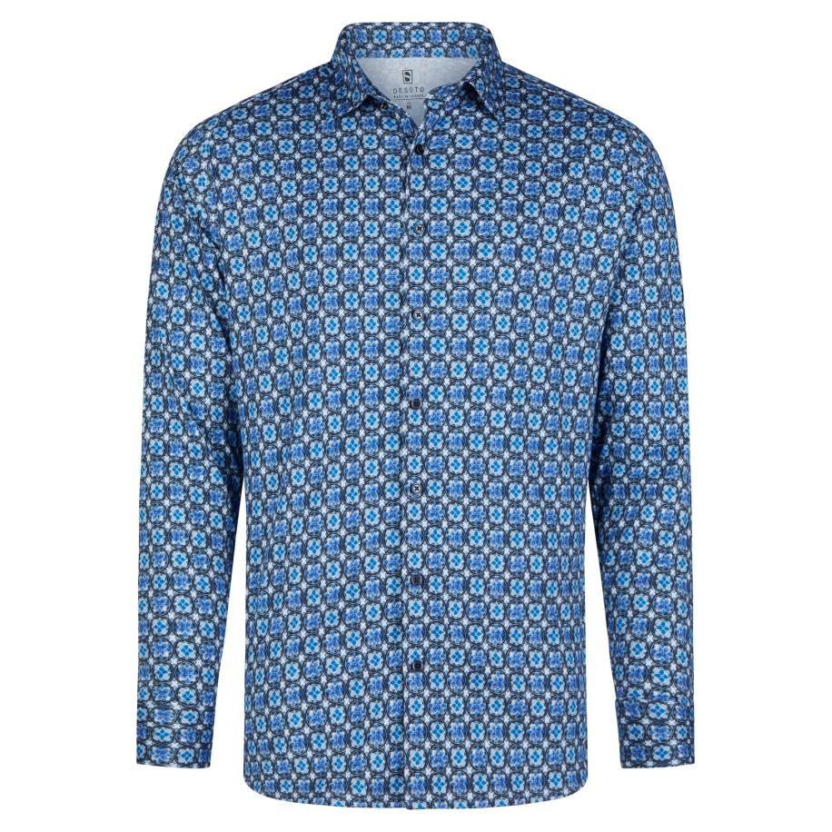 Desoto DESOTO Overhemd blauw -