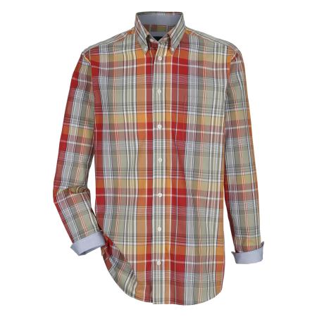 BABISTA Overhemd oranje, Ruit