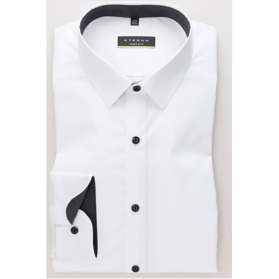 ETERNA Overhemd wit, Effen Wit
