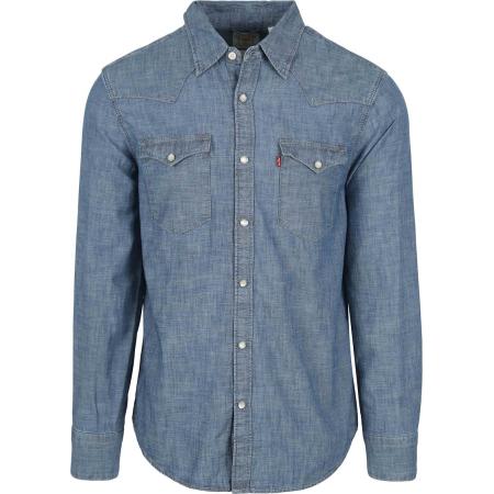 Levi's Barstow Western Overhemd Mid Blauw