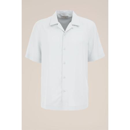 Van Gils heren shirt - Regular fit - IJsblauw - Tencel - Maat: XS