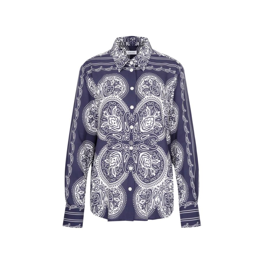 Seidensticker SEIDENSTICKER Blouse Schwarze Rose marine / wit -