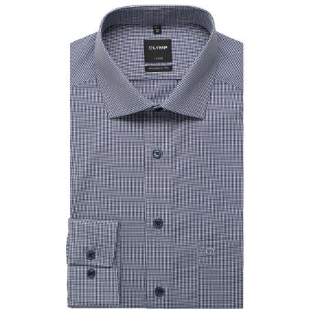 OLYMP Luxor Overhemd marine, Ruit