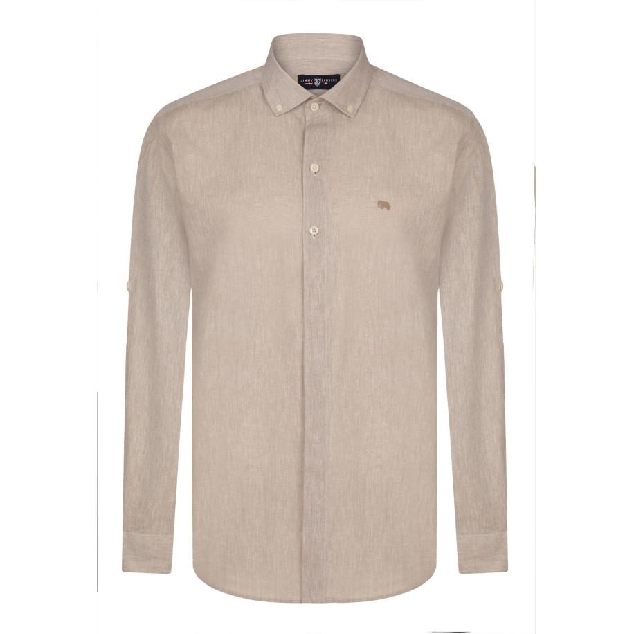 Jimmy Sanders Jimmy Sanders Overhemd beige -