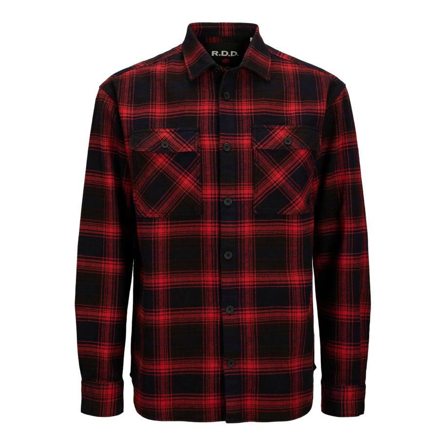 ROYAL DENIM DIVISION R.D.D. ROYAL DENIM DIVISION Overhemd rood / zwart -