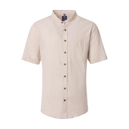 Redmond Casual Linnen Overhemd beige, Effen