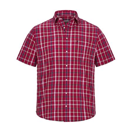 jan vanderstorm Jan Vanderstorm Overhemd donkerblauw / donkerrood / wit