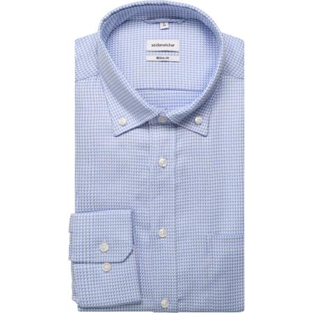 Seidensticker Overhemd blauw, Motief