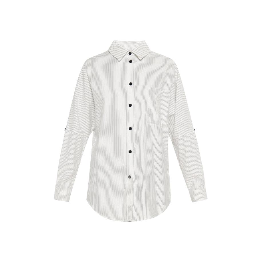 SANIKA SANIKA Blouse Classik Look donkergrijs / wolwit -