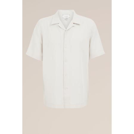 Van Gils heren shirt - Regular fit - Beige - Tencel - Maat: XS